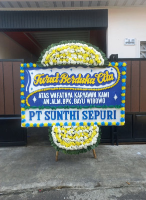 Papan Bunga Duka di Rijali